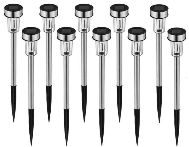 Leszúrható napelemes kerti lámpa, 10 db