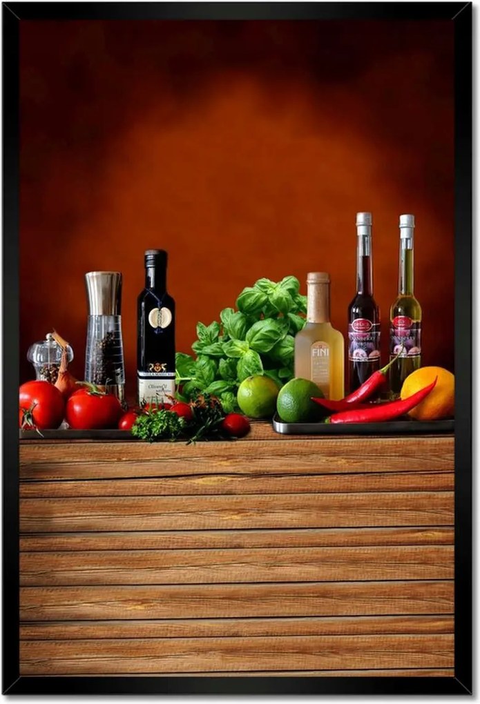 Poszterek keretben 40x60 Fűszerek a konyhába