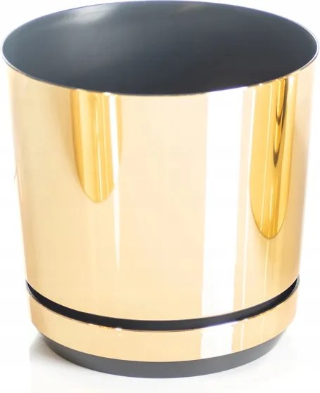 14 Arany Fényes magasfényű Virágtartó Glamour vízelvezető állvánnyal