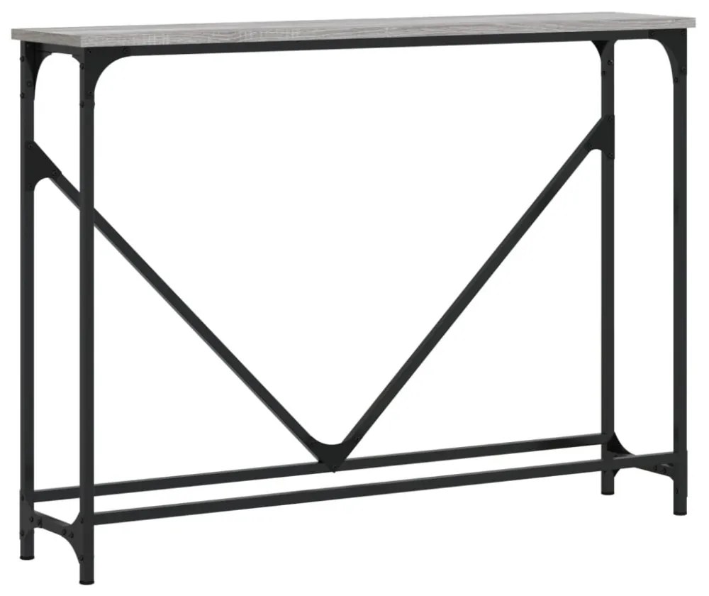 vidaXL szürke sonoma színű szerelt fa tálalóasztal 102x22,5x75 cm