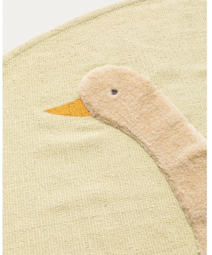 Világossárga pamut gyerek szőnyeg ø100 cm Milu – Kave Home