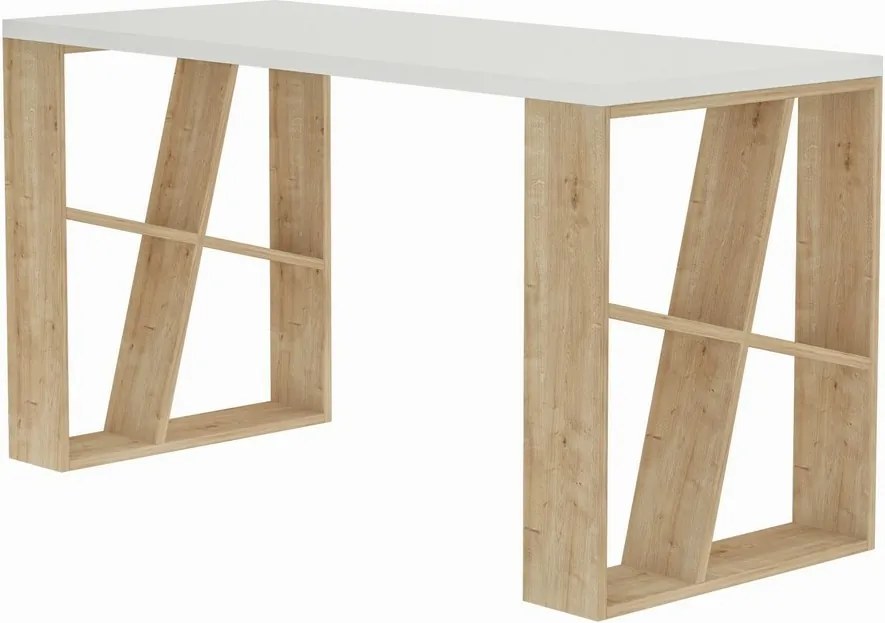 Honey White and Oak íróasztal