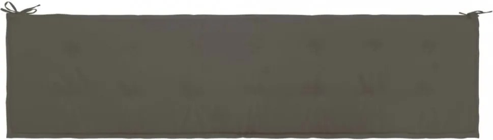 antracitszürke oxford szövet kerti padpárna 200x50x4 cm