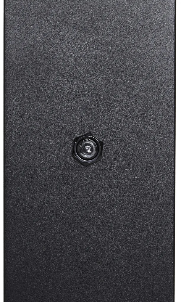 Modern kültéri oszlopos lámpa fekete füstüveggel 50 cm alkonyatérzékelővel IP44 - Denmark