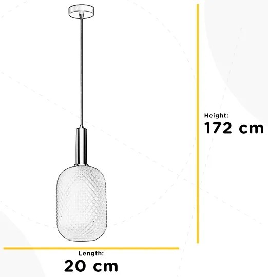 ONLI - Zsinóros függőlámpa PIGNA 1xE27/15W/230V
