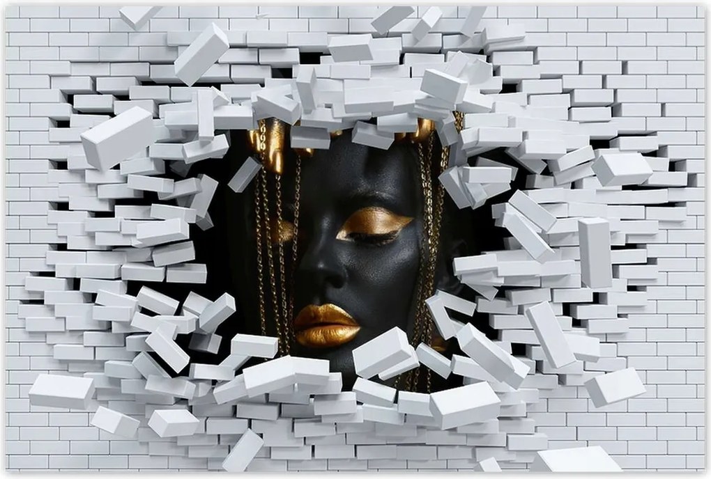 Poszterek 120x80 Arany ékszerek az arcon