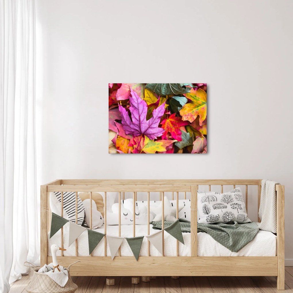 Kép - őszi levelek (70x50 cm)