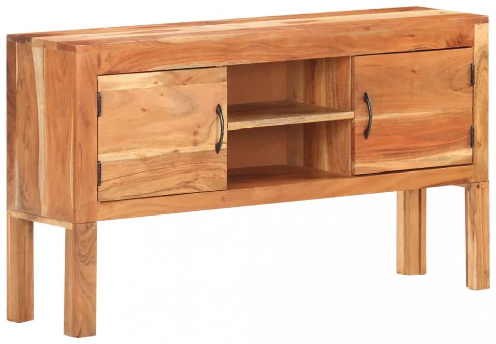 tömör akácfa tálalószekrény 116 x 30 x 66 cm