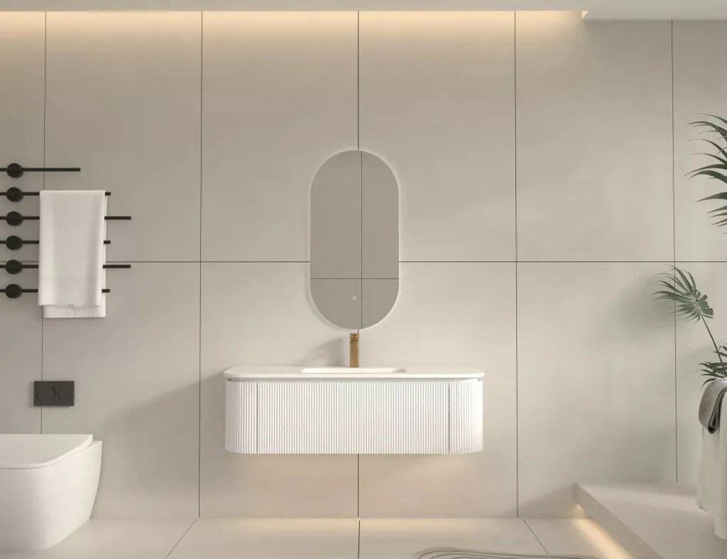 AREZZO design SIERRA 120 cm-es alsószekrény 1 fiók, 2 ajtó, matt fehér