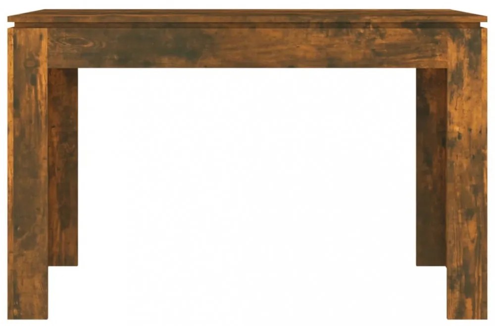 füstös tölgy színű szerelt fa étkezőasztal 120 x 60 x 76 cm