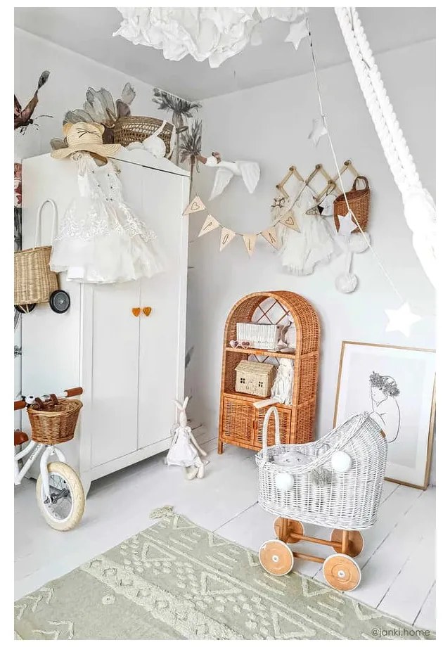 Világoszöld mosható kézi szövésű pamut szőnyeg 170x240 cm Tribu Olive – Lorena Canals