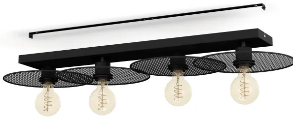 Eglo 43729 - Mennyezeti lámpa IKESTON 4xE27/40W/230V