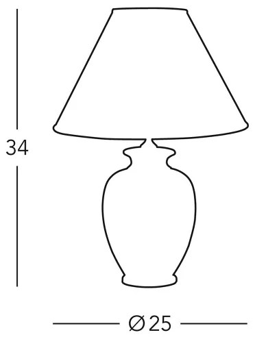 Kolarz 0014.73S - Asztali lámpa GIARDINO 1xE27/60W/230V