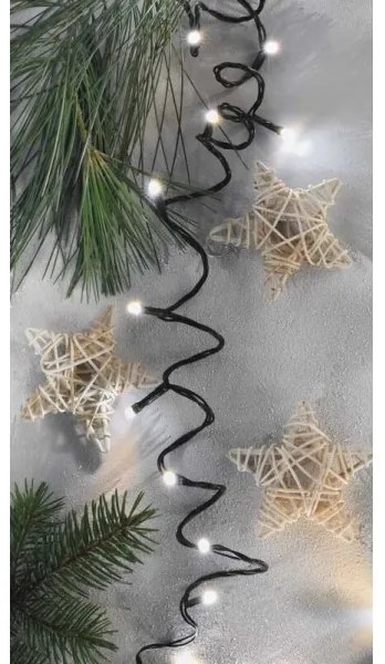 LED Karácsonyi kültéri lánc 120xLED/17m IP44 meleg/hideg fehér