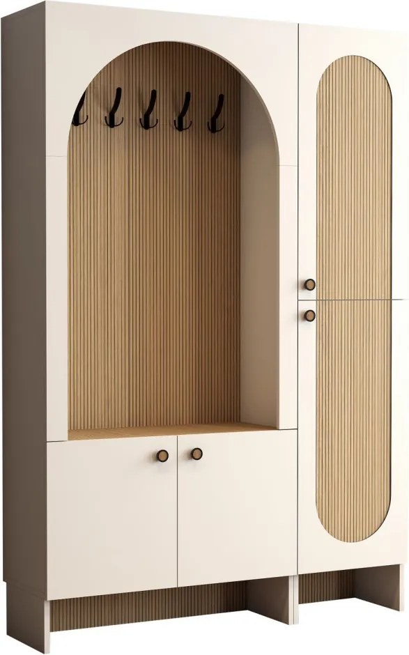 Palermo Kl - Cream, Oak