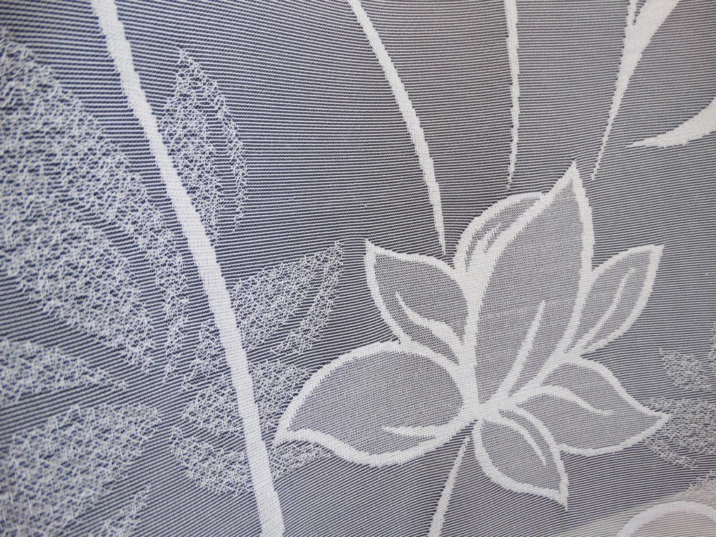 Mg Függöny jacquard 34940 Fehér 160cm magas 0,5m