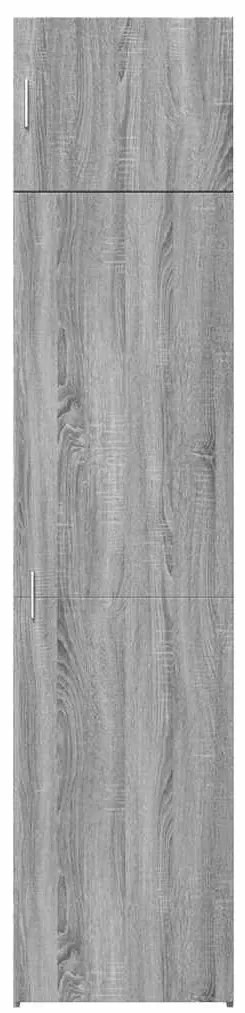szürke sonoma szerelt fa vékony tárolószekrény 50x42,5x225 cm