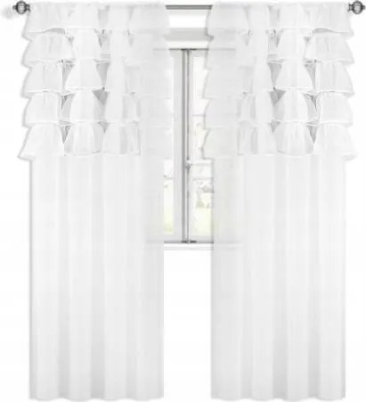 Függöny Kész Fodros Fátyol Stílus Spanyol Elegancia 145x250 L513