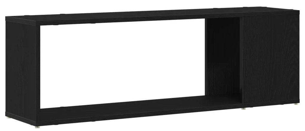 Könyvespolc Fekete Tölgy 100x24x32 cm Műanyag