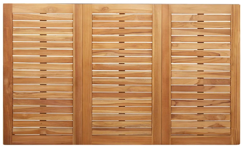 5 Részes Kerti Étkezőszett Tömör Fa Tikfa, Kültéri Étkezőasztal 150x90x75 cm Tömör Fa Tikfa, Rakásolható Kerti Székek 4 db Tömör Fa Tikfa és Fém