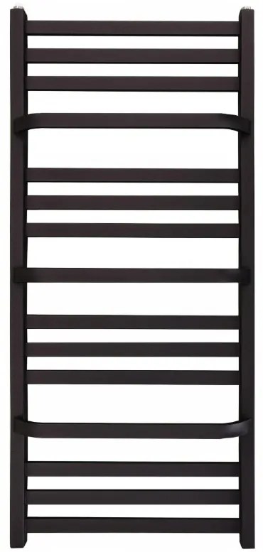 Regnis LOX DUO, fűtőelem 440x1500mm, 686W, fekete matt, LOXDUO1500/440/D400/FEKETE