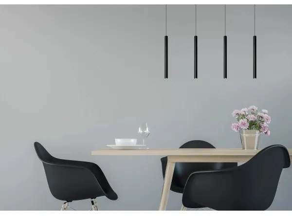 Lucide 74403/04/30 – Dimmelhető Csillár Zsinóron LORENZ 4×LED/4W/230V Fekete