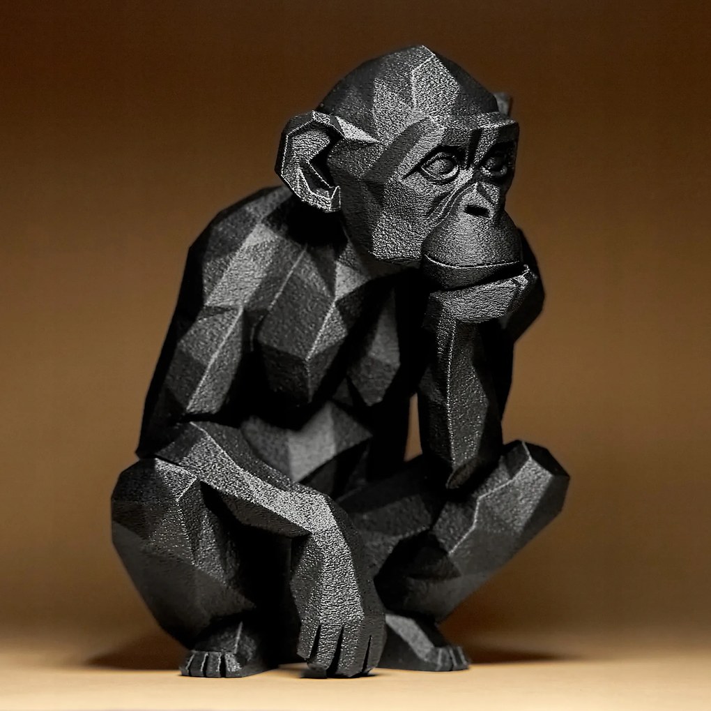 Majom Geometriai Figura Dekoráció Szobor Figura 15 cm