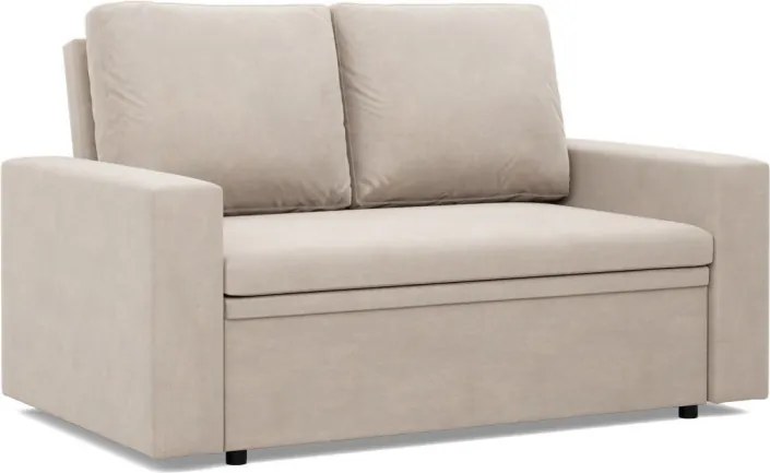 Zeus kanapé, bársony, hab töltet, egyenes kartámasz, bézs