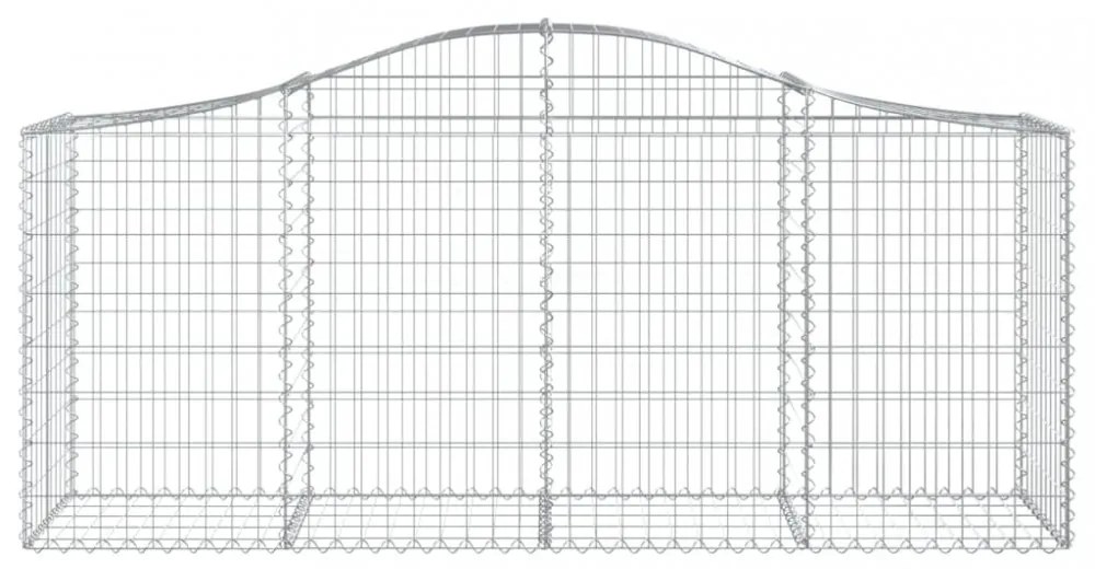 20 db íves horganyzott vas gabion kosár 200x50x80/100 cm