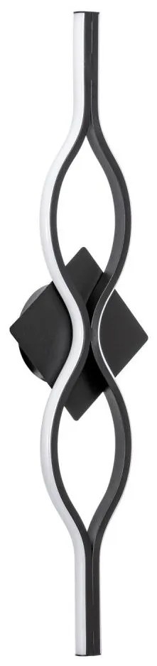 LED Fali lámpa LED/12W/230V 3000-6500K fekete