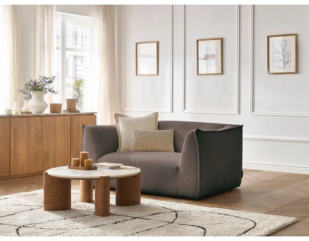 Barna buklé kanapé 170 cm Giorgia – Bobochic Paris