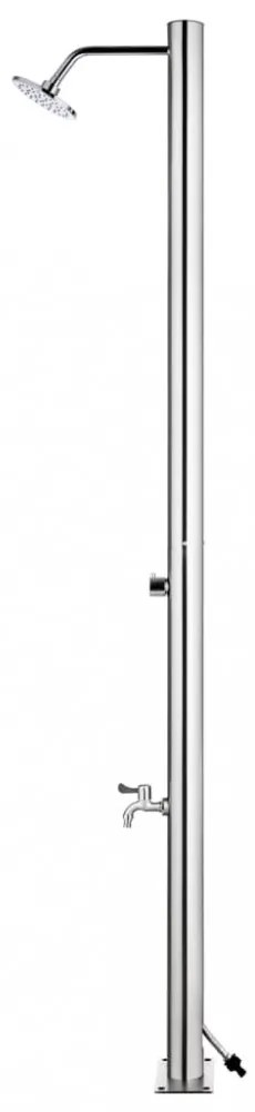 rozsdamentes acél kerti zuhany 215 cm
