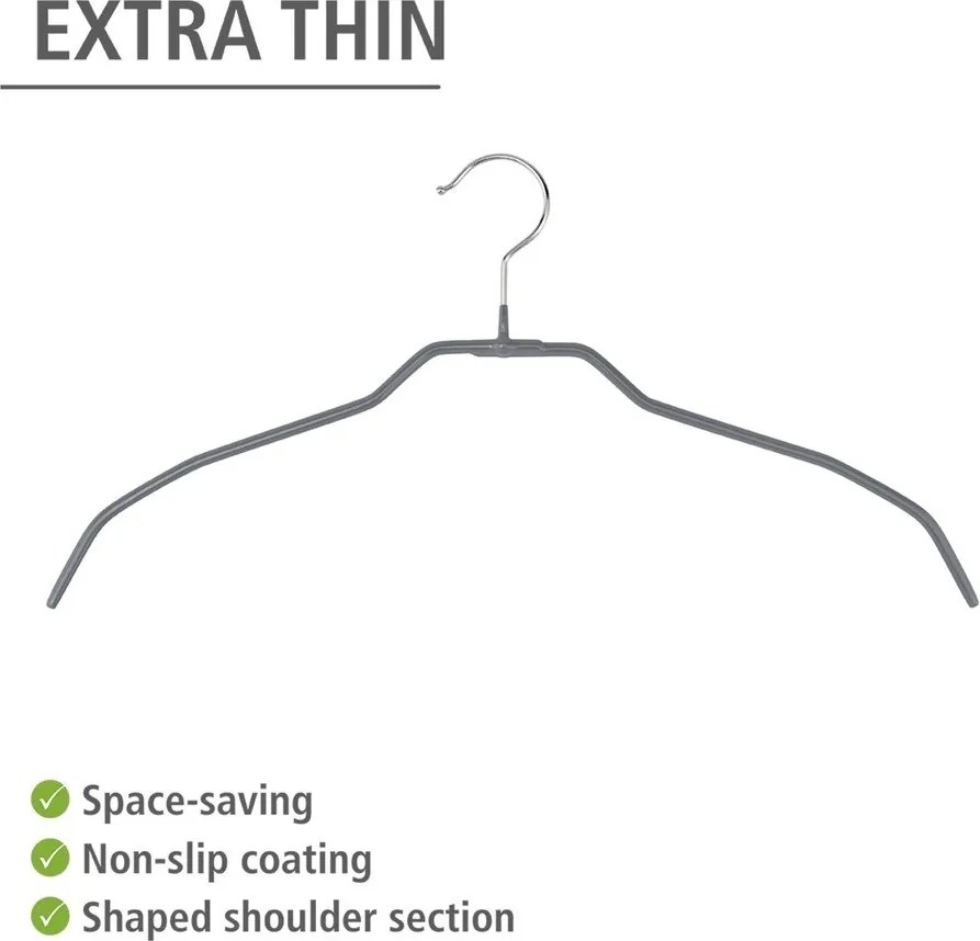 Fém vállfa szett 20 db-os Alessia – Wenko