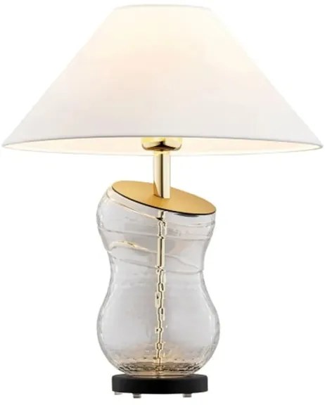 Argon 8036 - Asztali lámpa VENETO 1xE27/15W/230V fehér/sárgaréz/fekete