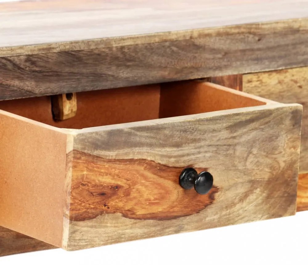 tömör akácfából fali tálalóasztal 100 x 25 x 20 cm