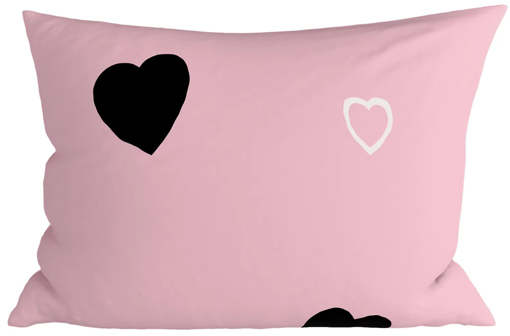 2 darab dekoratív párnahuzat CORAZON BLEND 50x70 cm, rózsaszín