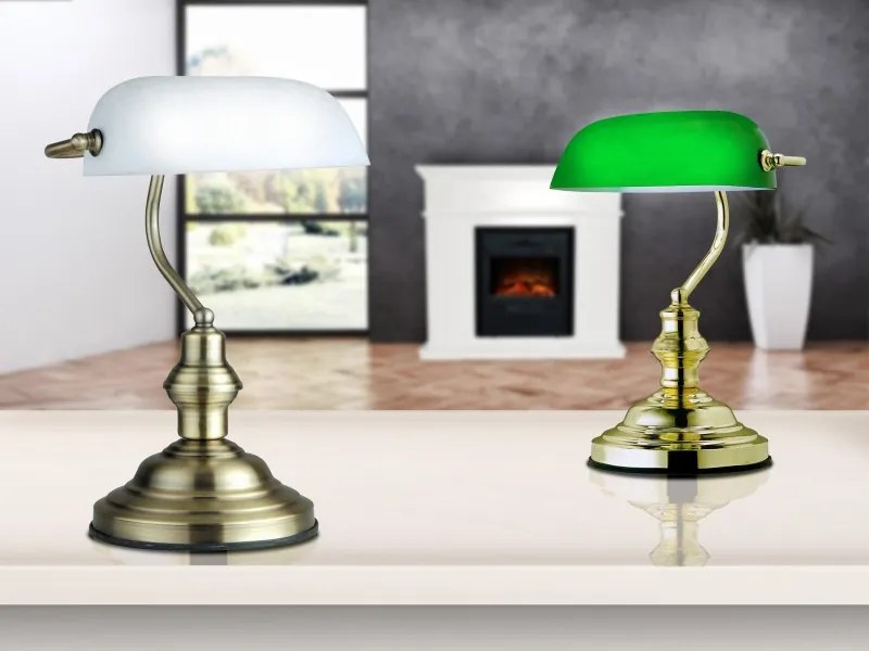 Banklámpa Réz ANTIQUE