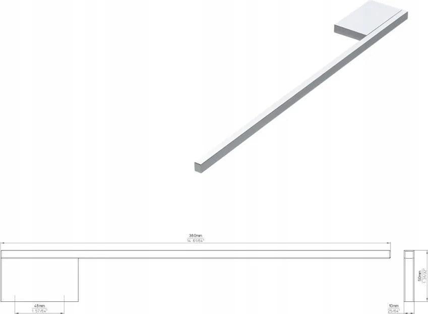 Törölközőtartó Siro 2142-380ZN1 króm fényes