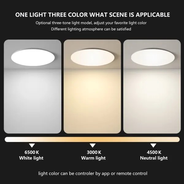 Brilagi - Dimmelhető LED mennyezeti lámpa SMART LED/24W/230V Wi-Fi Tuya + távirányító