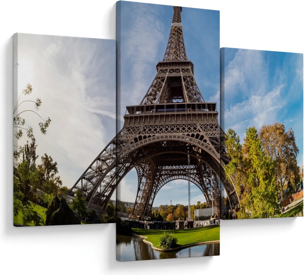Kép - Eiffel-torony színes (90x60 cm)