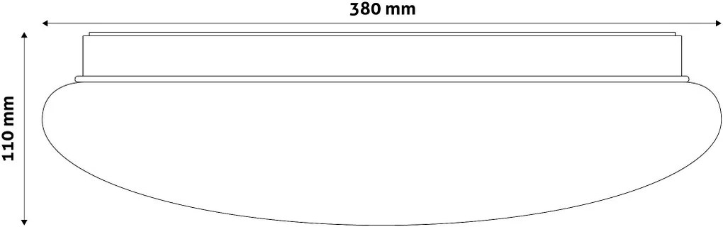 Avide LED Mennyezeti Lámpa Cordelia 24W 380*110mm CW 6400K