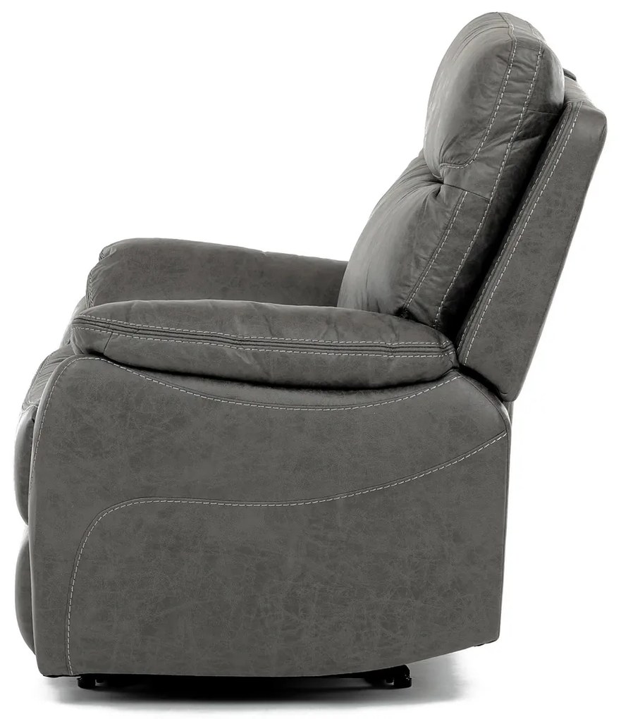 4092 GREY3 pozicionáló fotel vintage, szürke