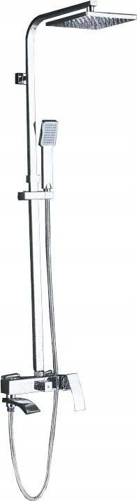 Zuhanyszett Esőztető Kifolyócső Króm