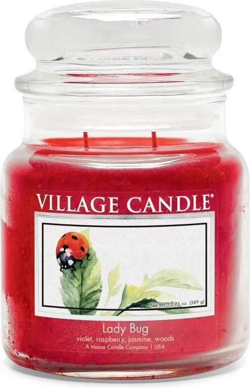 Közepes méretű Lady Bug gyertya Village Candle