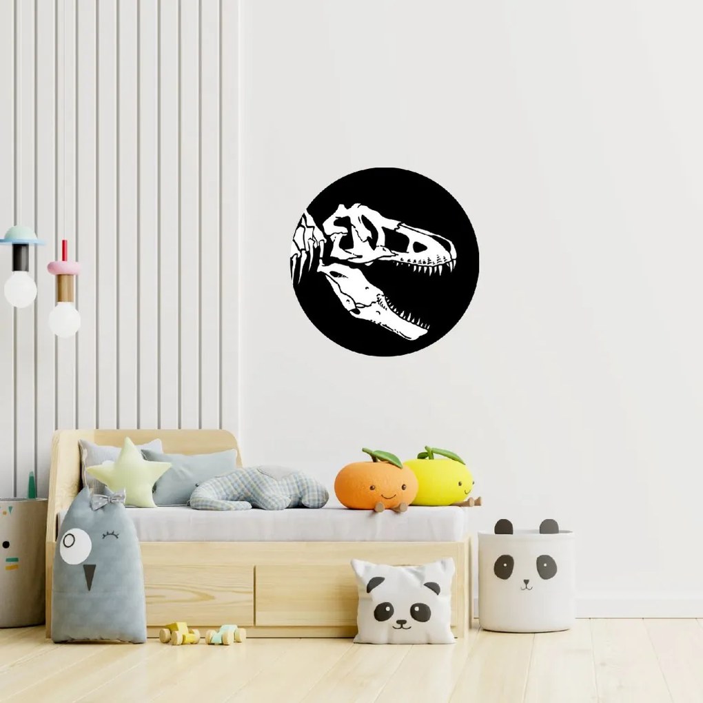 PIPPER. Kör alakú falmatrica "T-Rex csontváz" Méret: 60cm