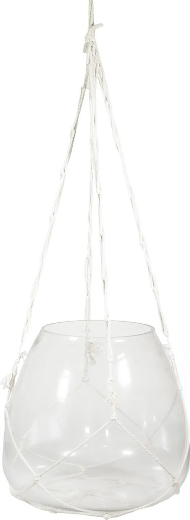 Akasztós Virágtartó Üveg Kertész XL