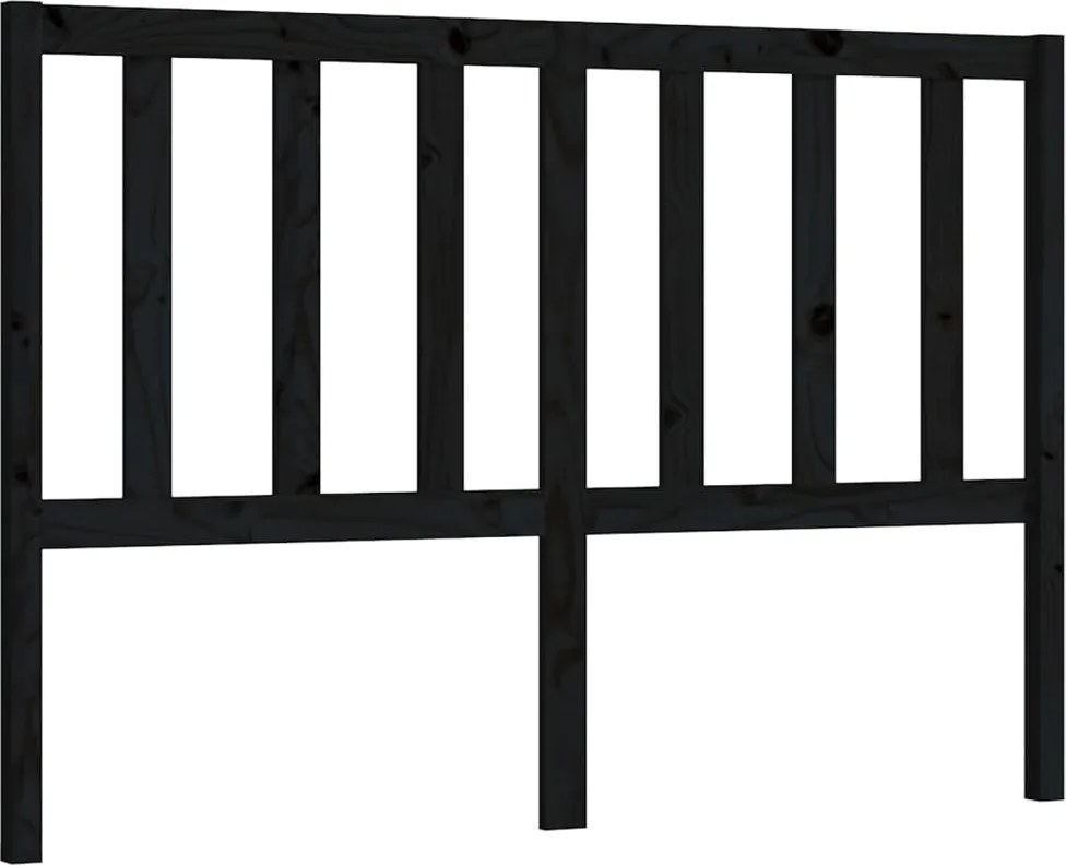 vidaXL fekete tömör fenyőfa ágyfejtámla 166 x 4 x 100 cm