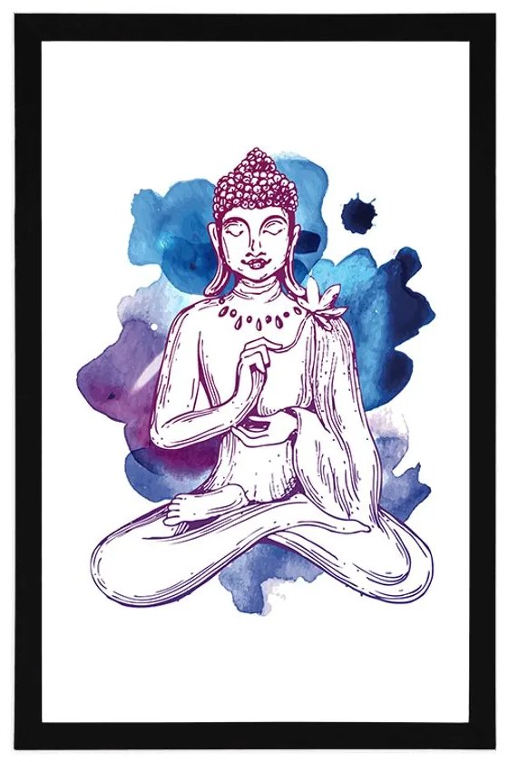 Poszter Buddha ilustráció