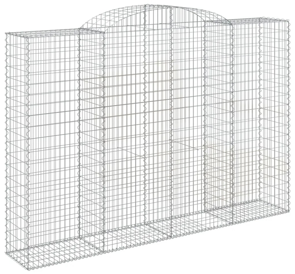 6 db íves horganyzott vas gabion kosár 300x50x200/220 cm