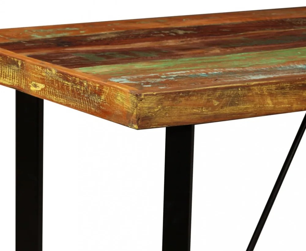 tömör újrahasznosított fa bárasztal 120 x 60 x 107 cm